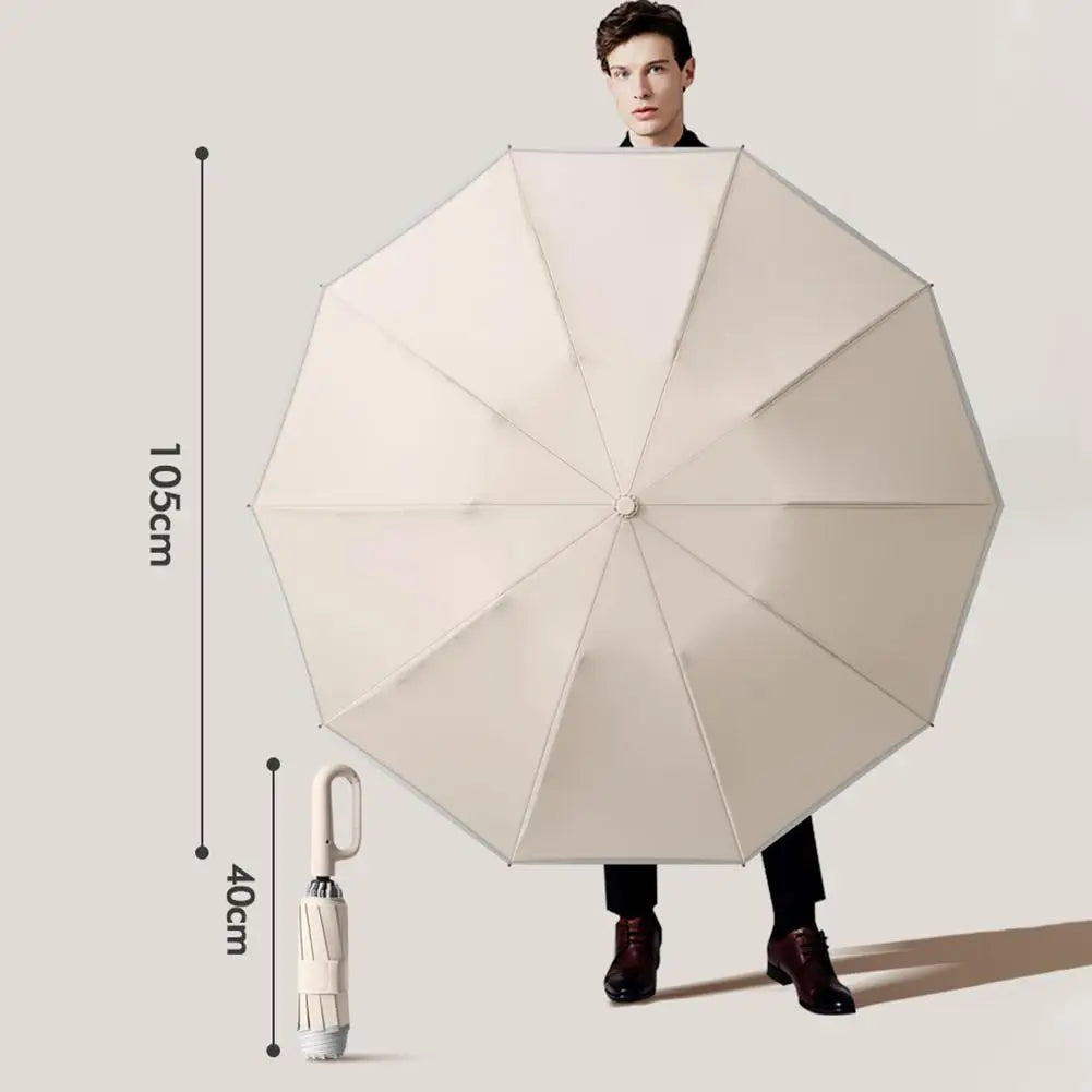 Buckle Umbrella Automatic Folding Sunscreen Umbrella Windproof Umbrella Reverse Automatic Umbrella Reflective Safety Strips